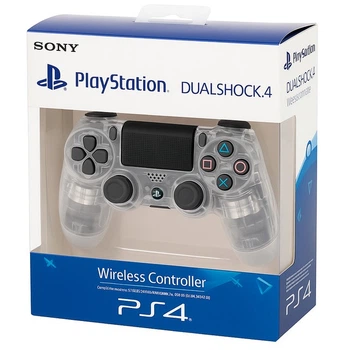 Джойстик геймпад Dualshock PS4 игровой контроллер Wireless Controller Transparent (прозрачный)