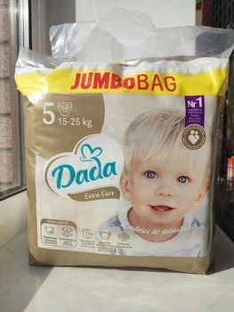 Детские подгузники Dada Extra Care 5 Junior 15-25 кг 68 шт