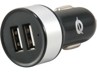 Ładowarka samochodowa Conceptronic CUSBCAR2A 2xUSB-A 10.5W 2.1A Czarna
