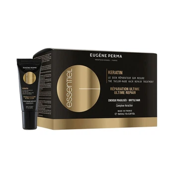 Ампули для пошкодженого волосся з кератином Essentiel Keratin Gold Eugene Perma 10Х10 мл