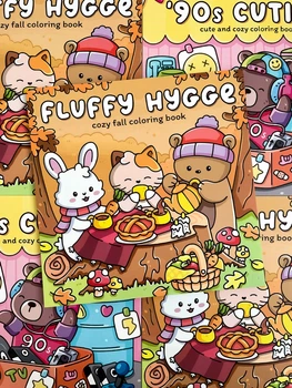 Розмальовка Cozy затишна Fluffy hygge "Пухнастий затишок"
