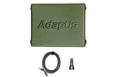 Комплект Adaptis MiniKit для Starlink Mini (Корпус + Кабель Type-C + Автомобільний зарядний пристрій GP-CC160 160W) олива