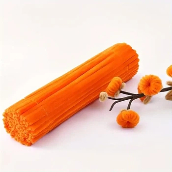 Синельний дріт 100шт помаранчевий 30 см СC111 (СП/orange/02)