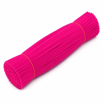 Синельний дріт 100шт малиновий 30 см (СП/pink/05)