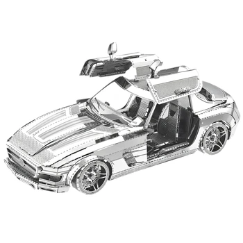 Металлический конструктор Спортивная машина 3D модель машины 130х71х54 мм