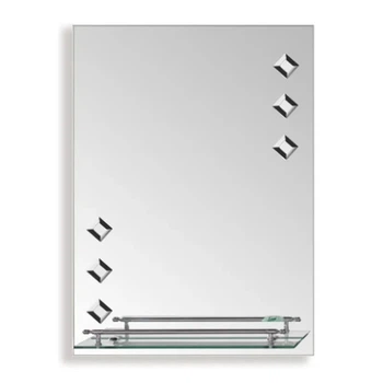 Зеркало для ванной комнаты Zerix Sansa 600x450 прямоугольное, с полочкой (ZX5626)