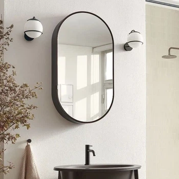 Зеркальный шкаф Cielo I Catini 900x500 без подсветки, черный (CASPCONM)