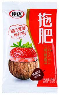 Кокосовое желе Nata de Coco со вкусом Клубники Strawberry 35 г