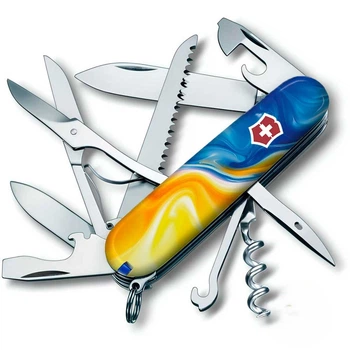 Нож Victorinox Huntsman Ukraine Gloss Желтый/Синий (1049-Vx13713.7_T3250pw)