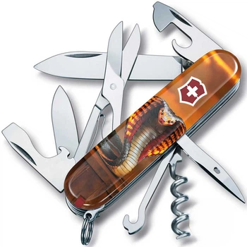 Нож Victorinox Climber Zodiac Змея Brown/Orange (1049-Vx13703_Z4250pk)