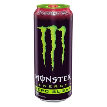 Напій енергетичний Monster Energy Strawberry Shot Zero 473 мл (USA)