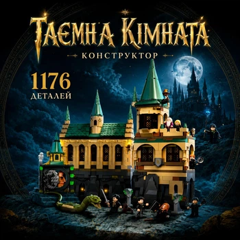 Конструктор Гарри Поттер Тайная комната Хогвартса детский конструктор замок школа магии фигурки для сборки для детей и взрослых большой игровой коллекционный набор подарок 1176 деталей