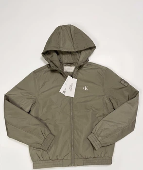 Куртка Calvin Klein Jeans Padded Hooded Harrington S Хакі