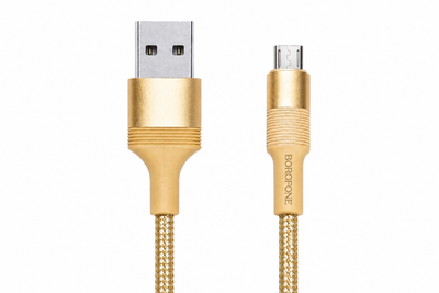 Кабель BOROFONE BX21 Outstanding USB-A – Micro-USB 1 м 2.4A Gold
