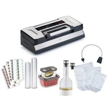 Вакууматор CASO VRH 800 advanced Pro 130 Вт, 20 л/мин, -0,9 бар, двойной шов, для сухих и жидких продуктов