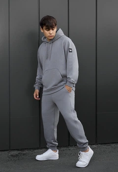 Мужской Спортивный Костюм Стафф Серый Оверсайз Staff Es Gray Oversize L (402552)