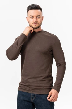 Однотонный гольф с воротником K.O.R 6801 Коричневый (brown) XL