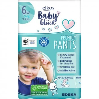 Підгузки-трусики дитячі Elkos Baby Premium 6 14+кг 18 шт (4311501795477)