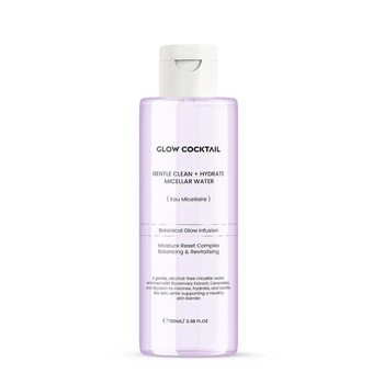 Міцелярна вода для обличчя GLOW COCKTAIL Gentle Clean + Hydrate Micellar Water 100 мл