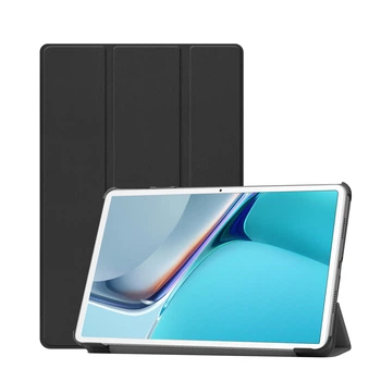 Чехол-книжка для планшета Huawei Matepad 11 Экокожа Чёрный с подставкой защитная плёнка