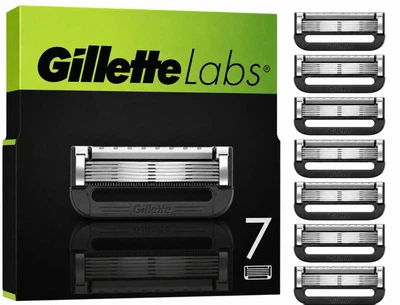 Сменные картриджи для бритья (лезвия кассеты) мужские Gillette Labs кассеты 7 шт