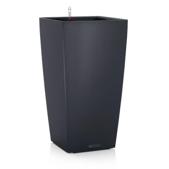 Вазон Lechuza Cubico Color 22 сірий 22x22x41см 6л (13164)