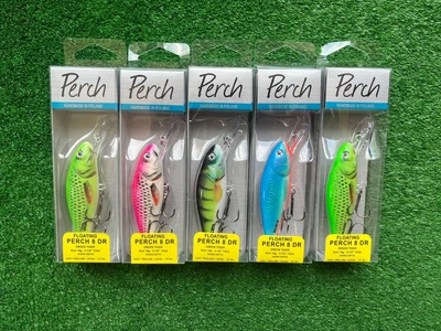 Набор Воблер Perch 8 DR (80мм\14гр)(1,5-4.6м)(5шт) - для троллинга на щуку, жереха (8617-Набор 1)