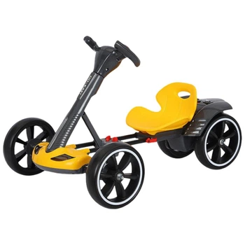 Детский складной электрокар GO-KART, Жёлтый