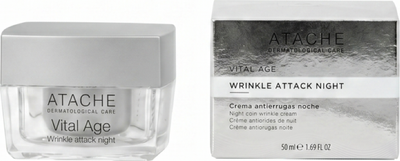 Krem do twarzy przeciwzmarszczkowy Atache Vital Age Wrinkle Attack na noc 50 ml (8430795001135)