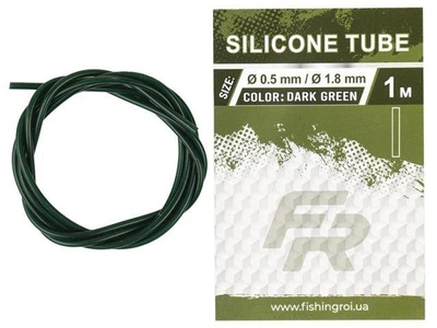 Силиконовая трубка FR Dark Green 0,5х1,8 мм 1 м для волосяного мантажа