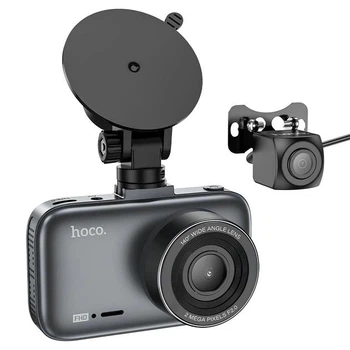 Автомобильный видеорегистратор HOCO DV6 регистратор 3-inch display Черный