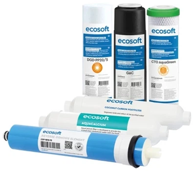 Комплект картриджей Ecosoft P'URE AquaCalcium Mint (12 месяцев) CHV6PUREMAC