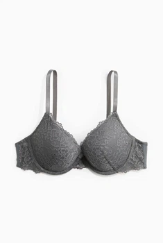 Бюстгальтер жіночий з невеликим Push-Up H&M 80D Сірий