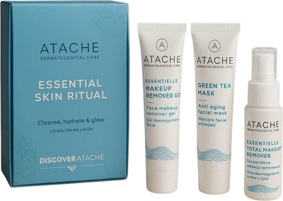 Zestaw kosmetyków do pielęgnacji twarzy Atache Essentielle Skin Ritual Olejek do demakijażu 15 ml + Żel do demakijażu 15 ml + Maska do twarzy 15 ml (8430795071947)