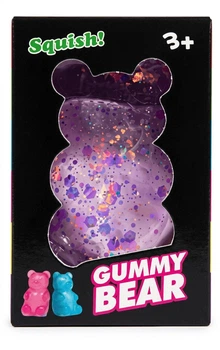 Игрушка-антистресс Squishy Gummy Bear Glitter