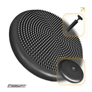 Балансувальна подушка масажна EasyFit Balance Cushion-A чорна + насос 5265070