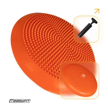 Балансувальна подушка масажна EasyFit Balance Cushion-A жовтогаряча + насос 5265067