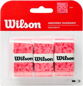 Обмотка Wilson ABSORBX OVERGRIP 3 PACK Red (WR8446501001)