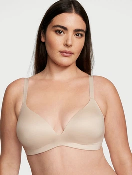 Бюстгальтер с косточками бесшовный Victoria's Secret 391085269 36D Бежевый (1161942941)