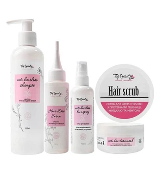 Набір проти випадіння та для росту волосся Top Beauty Anti Hairloss 5 в 1