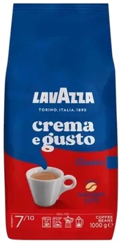 Кава в зернах Lavazza Crema e Gusto Classico пакет 1 кг (8000070051003)