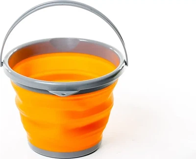 Ведро складное силиконовое Tramp 10L, объём 10 литров, удобное для активного отдыха Оранжевый