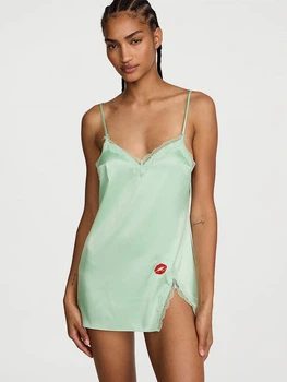 Нічна сорочка жіноча Victoria's Secret 372020403 S Зелена (1160157503)