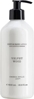 Balsam do ciała i rąk Cereria Molla Velvet Wood nawilżający 500 ml (8424405011898)