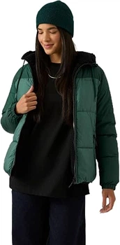 Женская двусторонняя куртка Reebok Sherpa Veste hunter green M, арт.ORBO2103