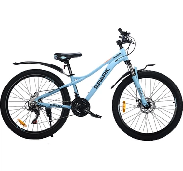Велосипед AL 24" Spark ROAD Disk рама 11" голубой (239187)