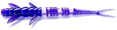 Силиконовая приманка FishUp Flit 3" (8pcs.), #060 - Dark Violet/Peacock & Silver,10007132
