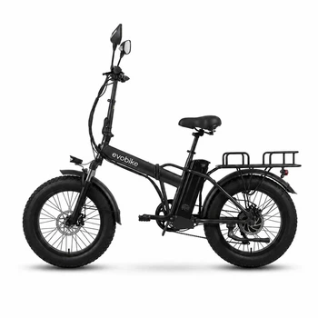 Электровелосипед EvoBike Storm V8S (1000W, 48V, 18Ah) Фетбайк + Грузовой Багажник Черный