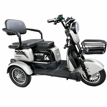 Электрический Трицикл Corso Ostin (1000W, 72V, 23Ah) + 1 Ящик Аккумулятор, Гидравлические тормоза Электробайк Скутер Серый