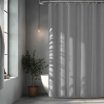 Шторка для ванной комнаты Spazio French Grey 240х200 с 16-ю кольцами